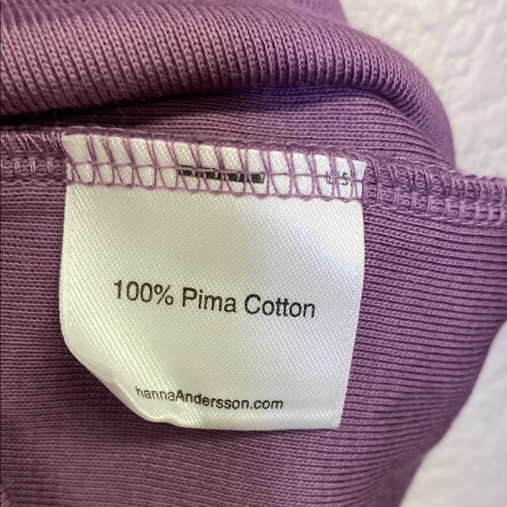 Hannah Andersson Purple Long Sleeve Pajama Top Size 150